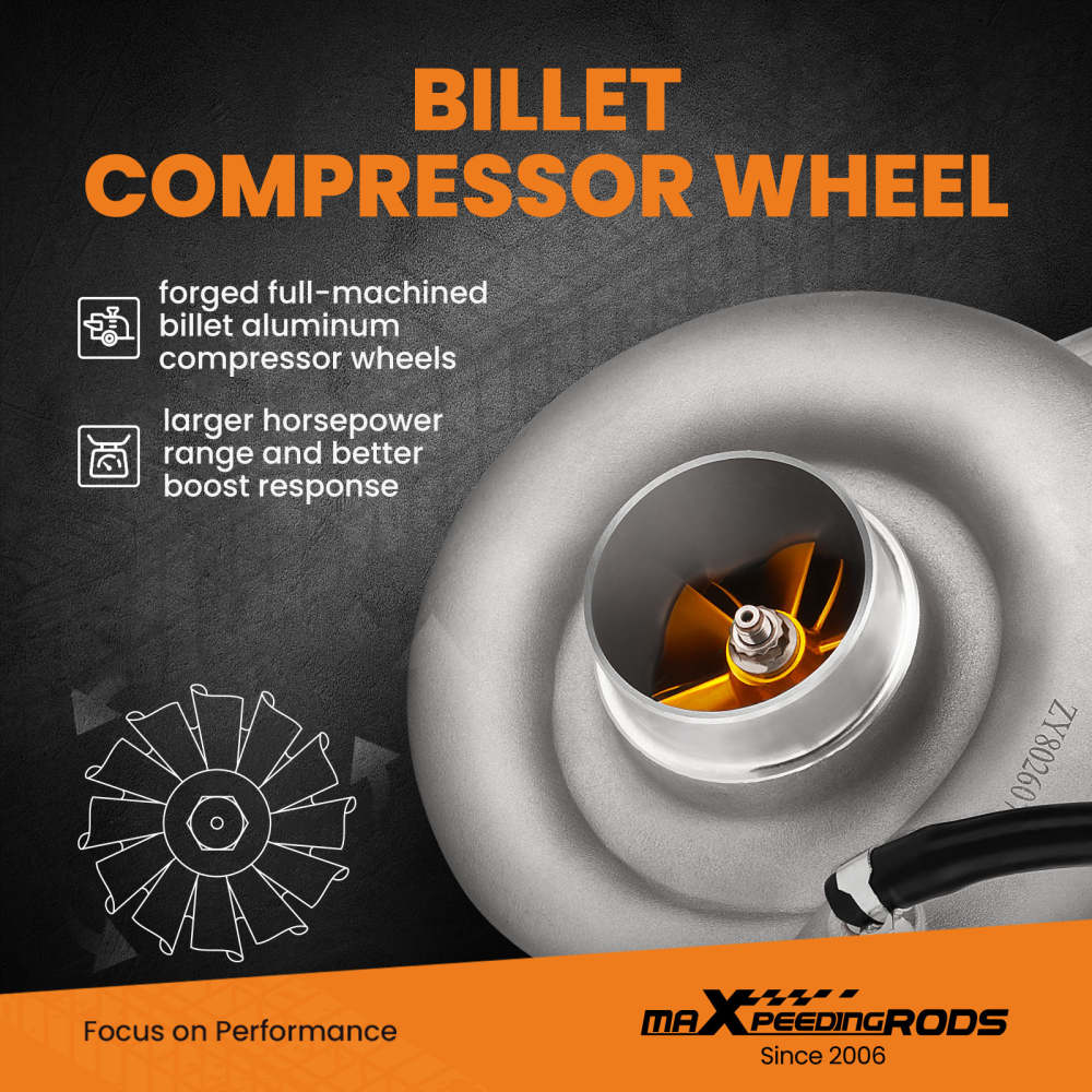Turbocompresseur Billet turbo compatible pour SUBARU IMPREZA TD05 20G EJ20 EJ25 02 - 06